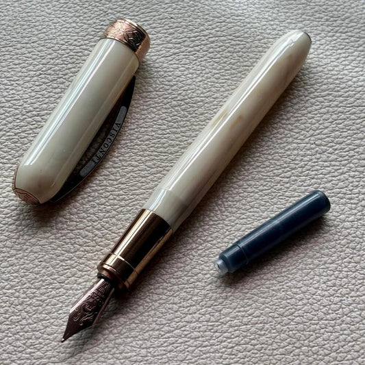 Visconti Ivory Bronze Rembrandt Fountain Pen Discontinue and Rare