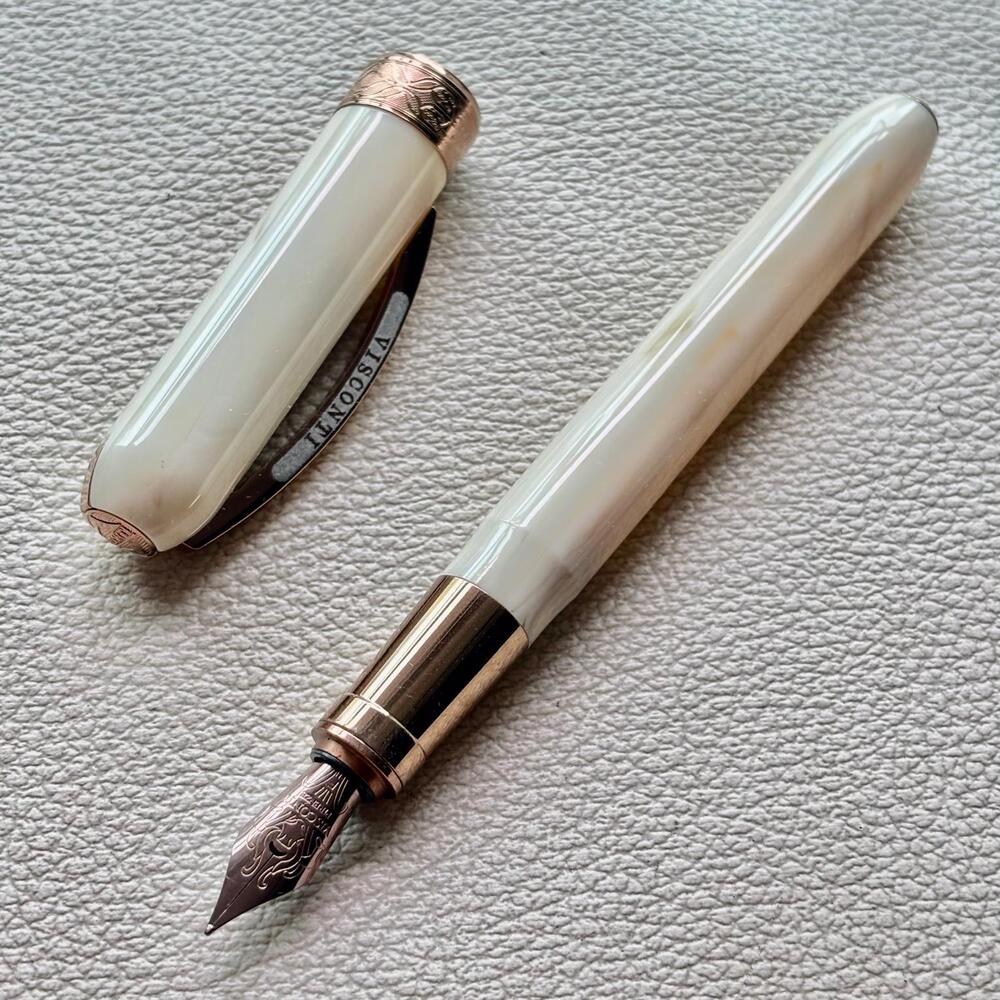 Visconti Ivory Bronze Rembrandt Fountain Pen Discontinue and Rare
