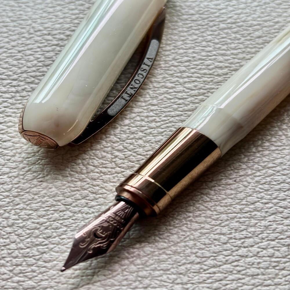 Visconti Ivory Bronze Rembrandt Fountain Pen Discontinue and Rare