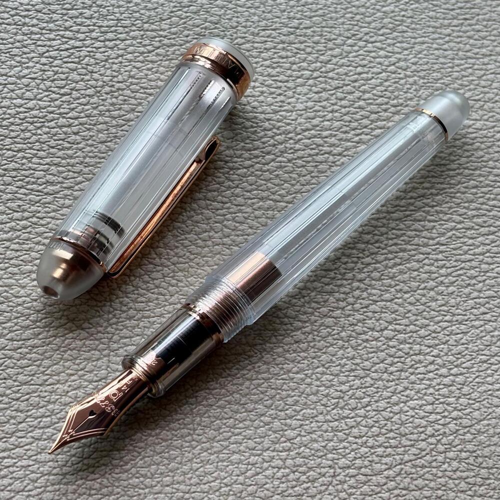 Platinum 3776 Nice Demonstrator Fountain Pen 14k Rose Gold nib