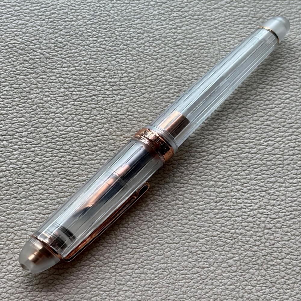 Platinum 3776 Nice Demonstrator Fountain Pen 14k Rose Gold nib