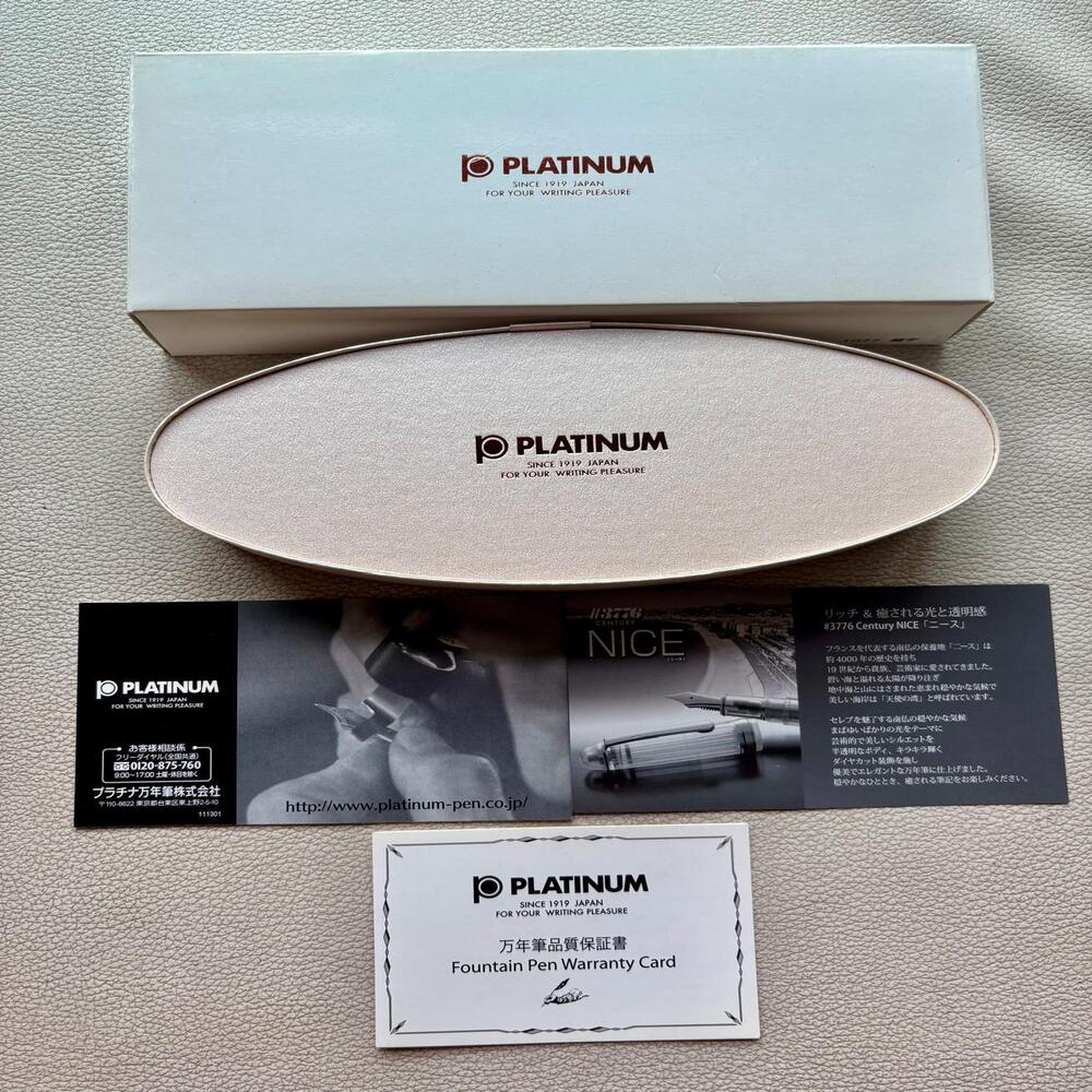 Platinum 3776 Nice Demonstrator Fountain Pen 14k Rose Gold nib