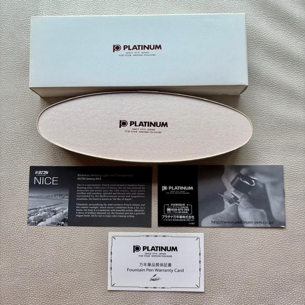 Platinum 3776 Nice Pur Demonstrator Fountain Pen 14k Gold nib