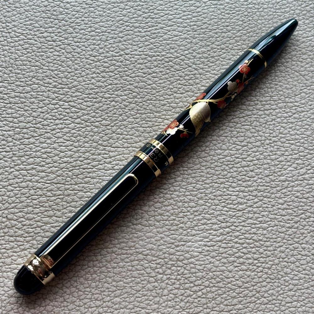 Platinum Double 3 Action 3 in 1 Maki-e Nightingale Multi Function Pen
