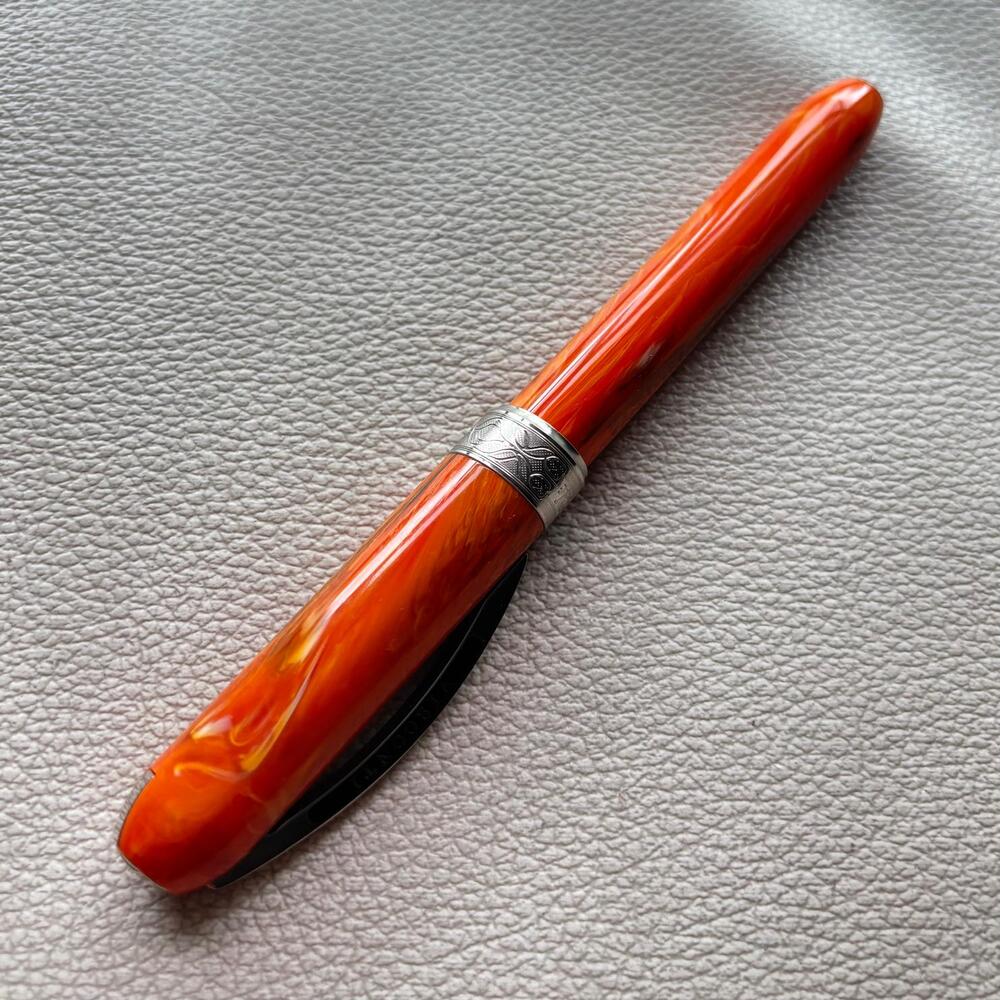 Visconti Orange Rembrandt Fountain Pen Discontinue and Rare