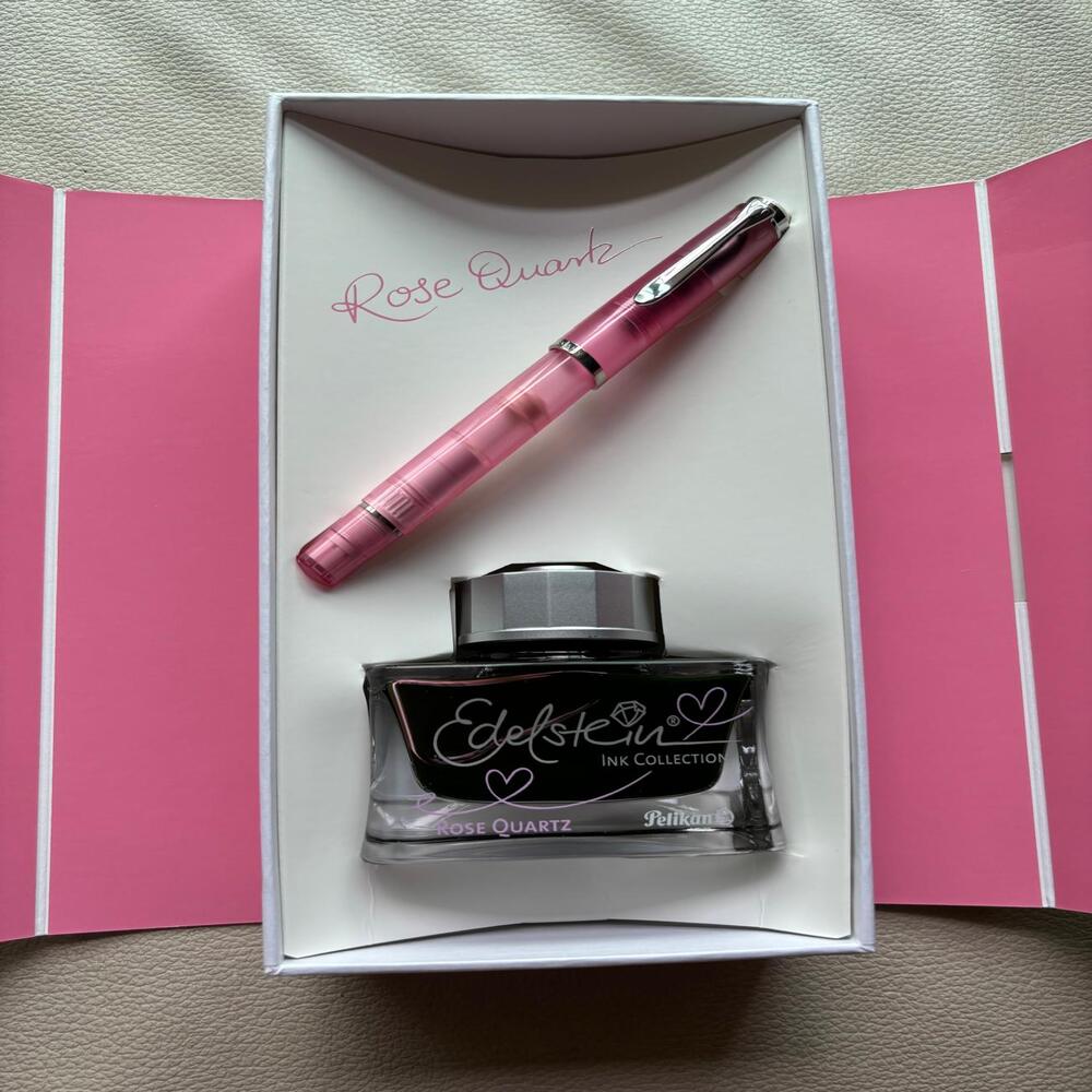 Pelikan M205 Rose Quartz Fountain Pen Set