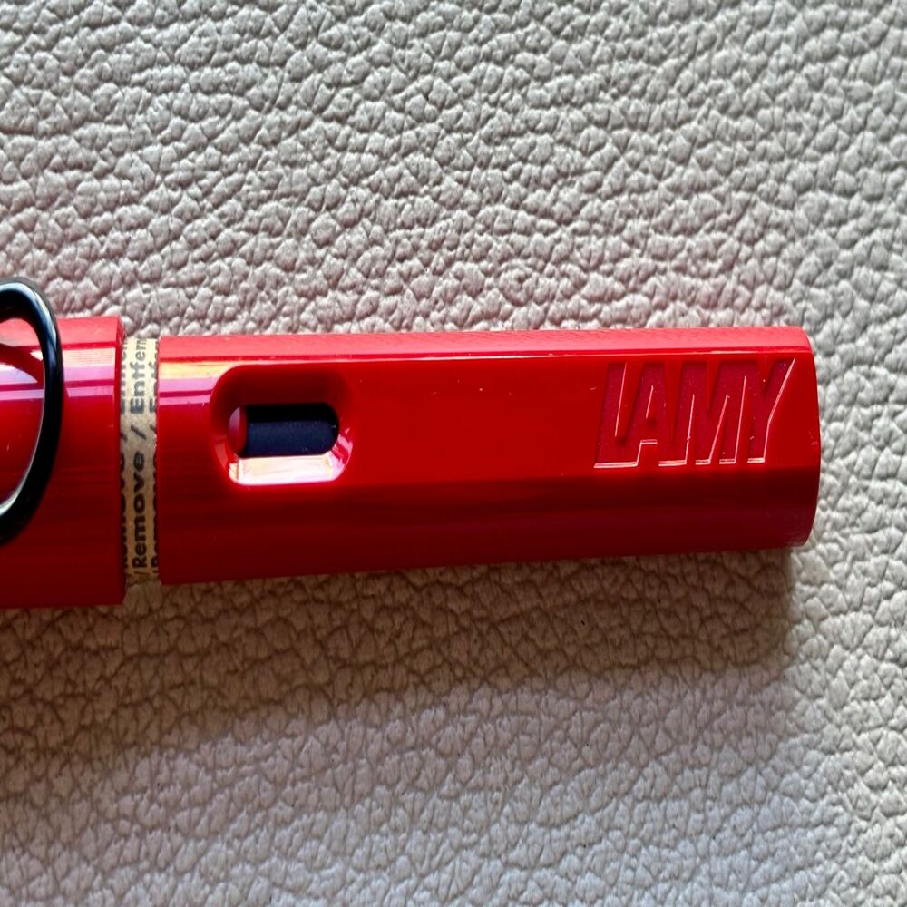 Lamy Red black Clip Safari Fountain Pen Discontinued