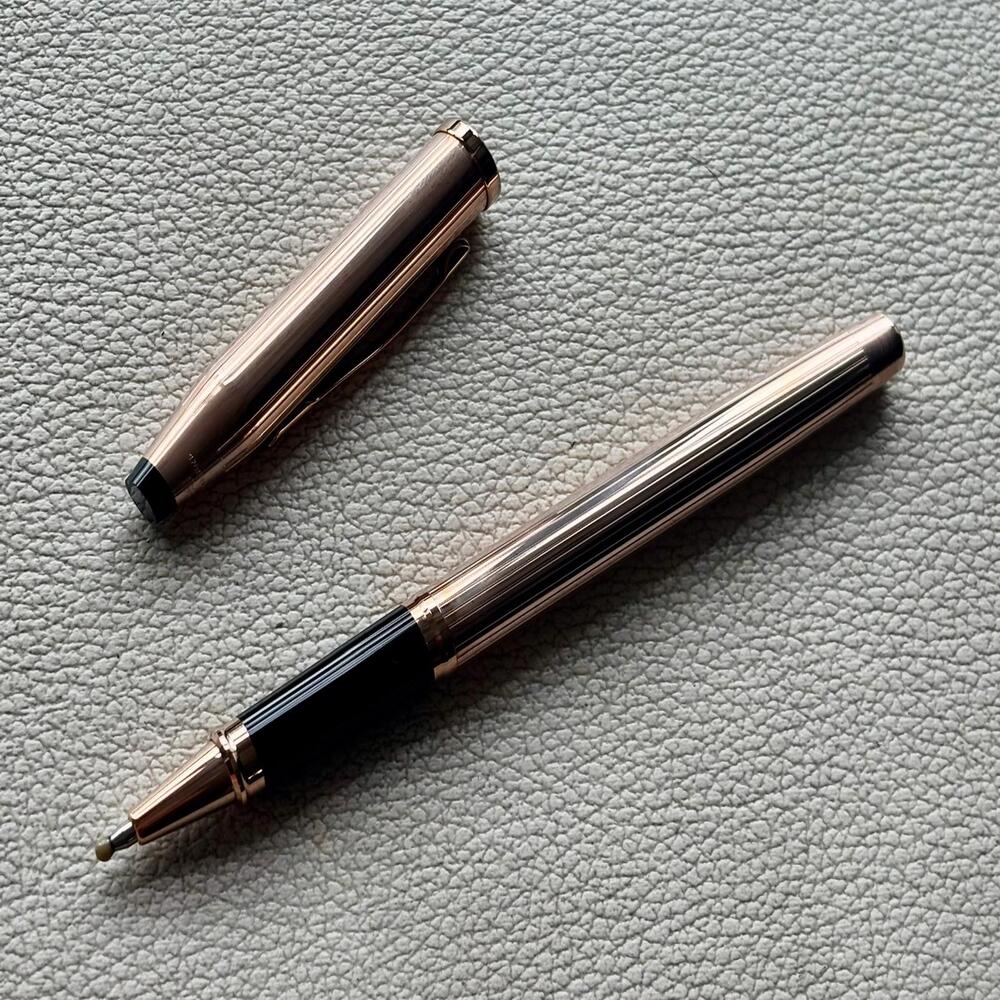 Cross Century 2 Rose Gold Rollerball Pen 14k Gold Discontinued.