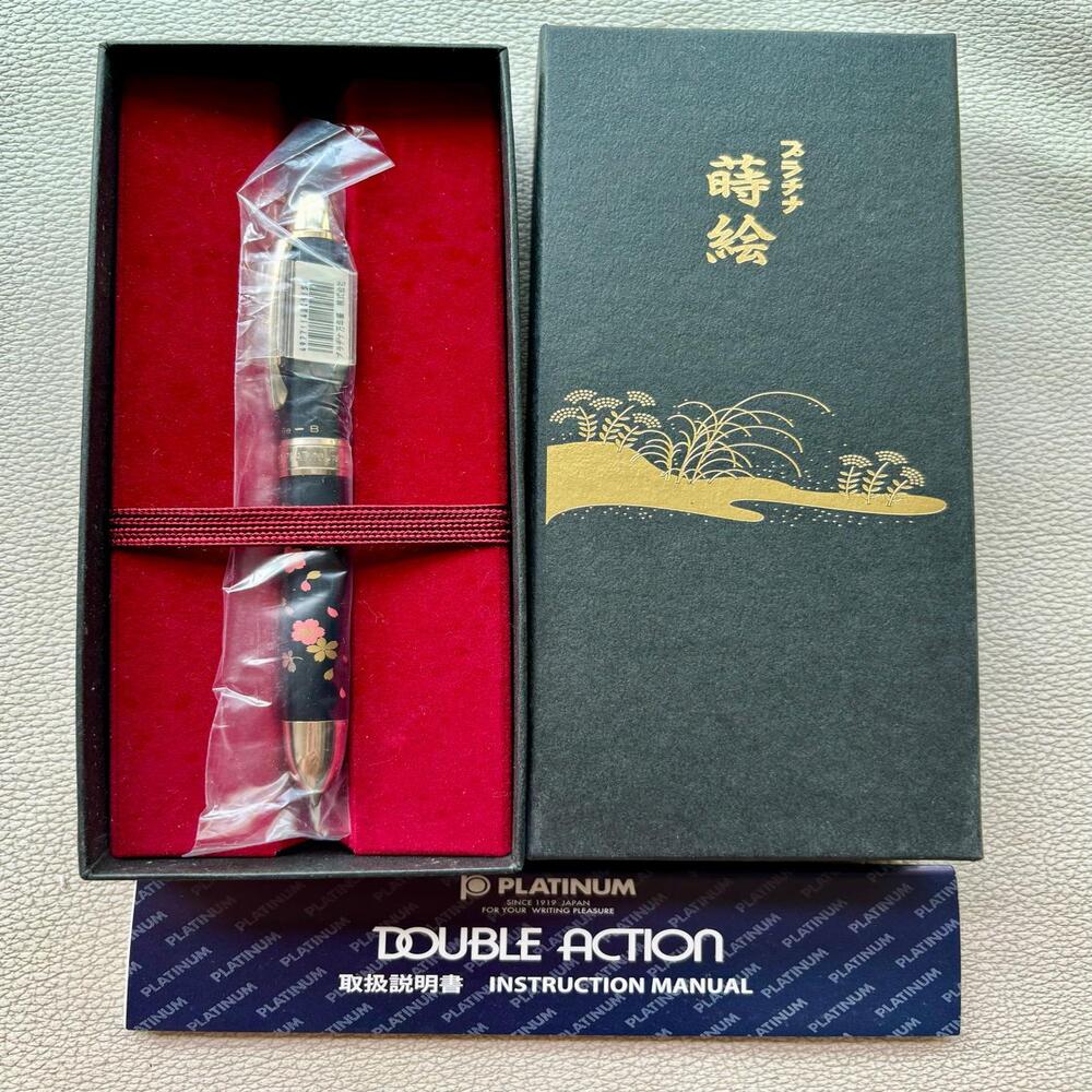 Platinum Double 3 Action 3 in 1 Maki-e Sakura Multi Function Pen