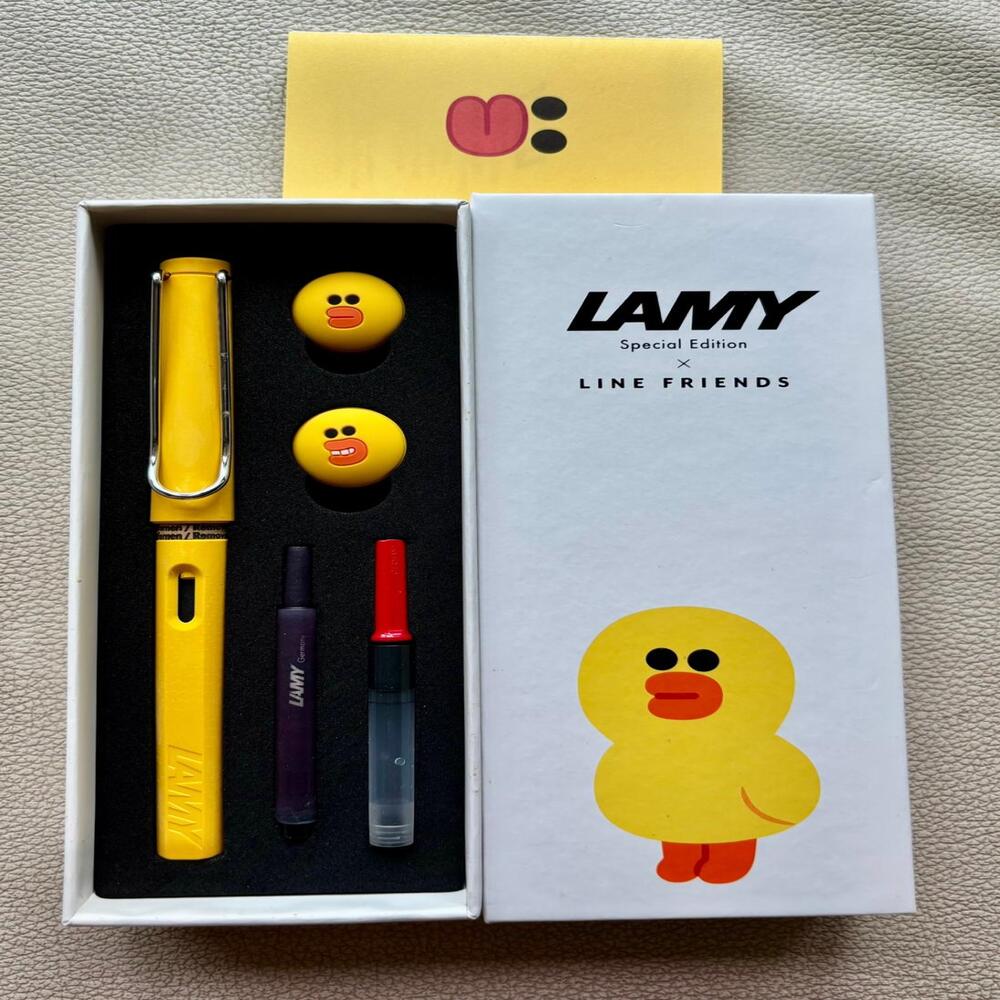 Sally Lamy Yellow Silver Clip Safari Fountain Pen Limited Edition