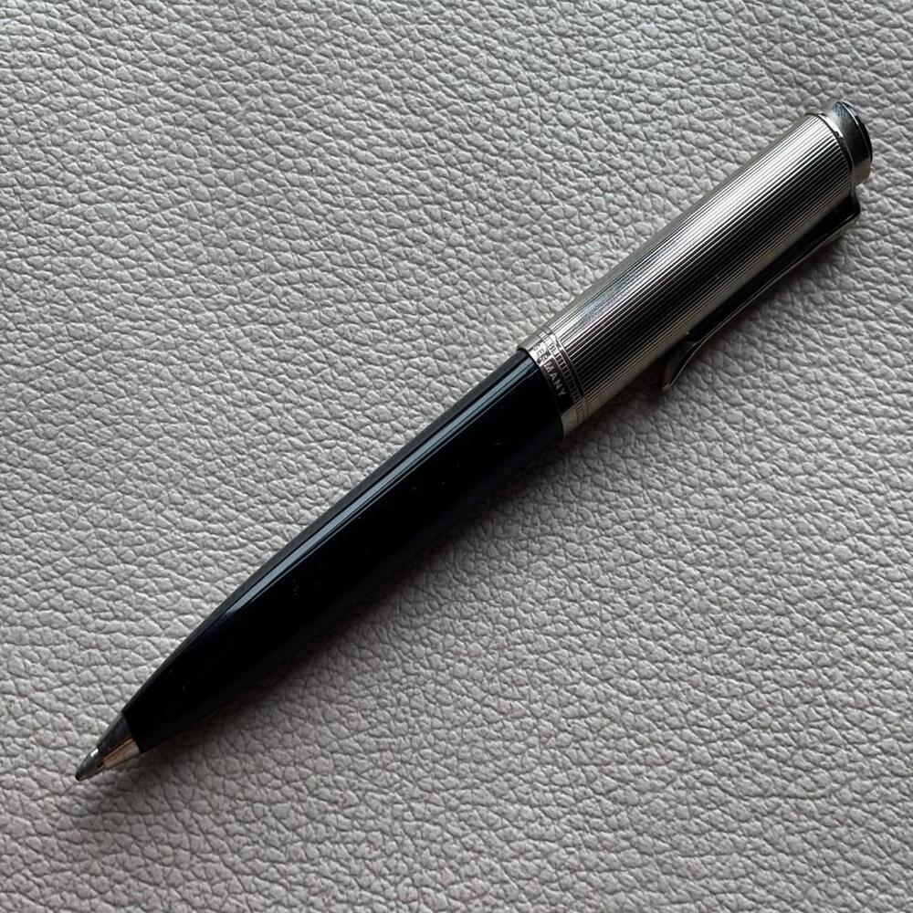 Pelikan K420 Silver Black Ballpoint Pen Discontinued Rare