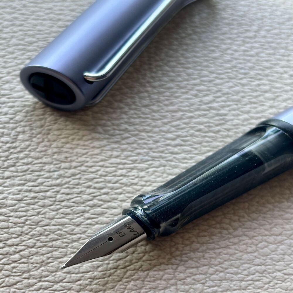 Lamy Silver Blue AL Star Fountain Pen Discontinued