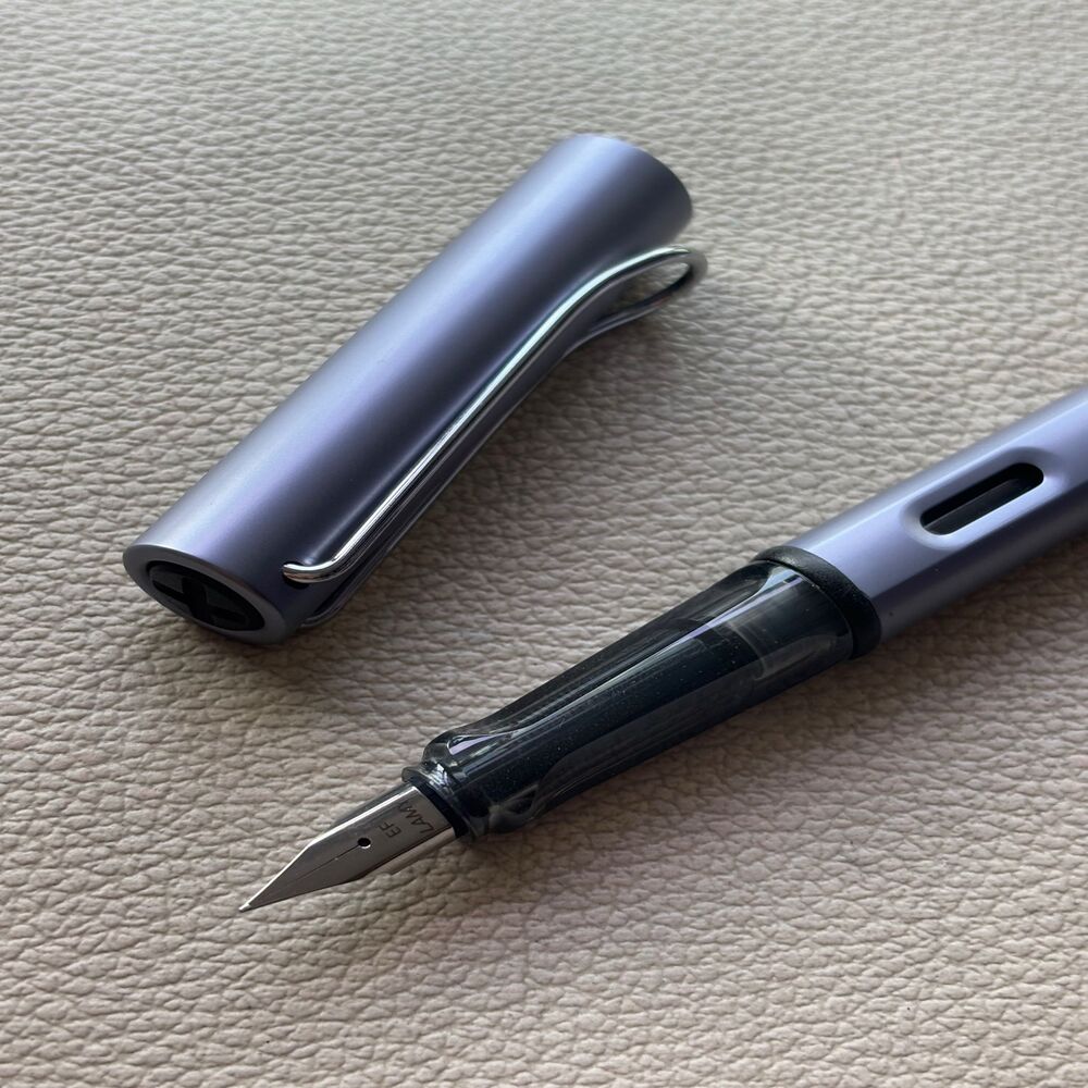 Lamy Silver Blue AL Star Fountain Pen Discontinued