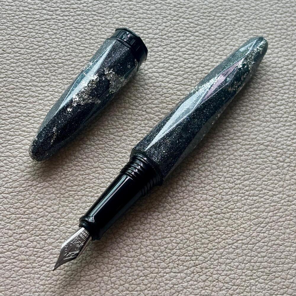 Benu Briolette Silver Ore Fountain Pen Discontinued