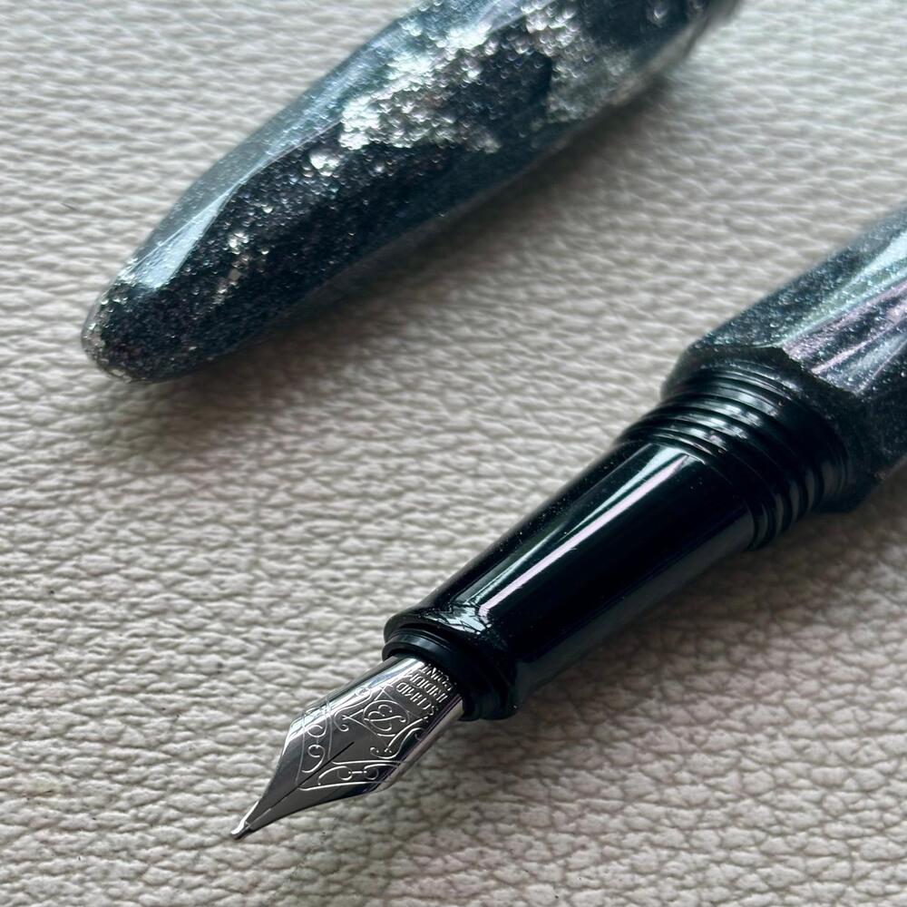 Benu Briolette Silver Ore Fountain Pen Discontinued