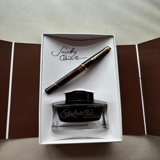 Pelikan M200 Smoky Quartz Fountain Pen Set