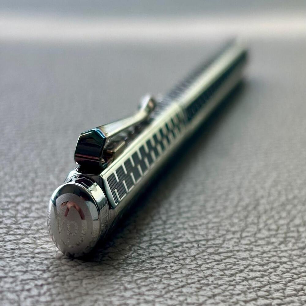 Caran d'Ache Silver Plated Rhodium Coated Ecridor Type 55  Fountain Pen