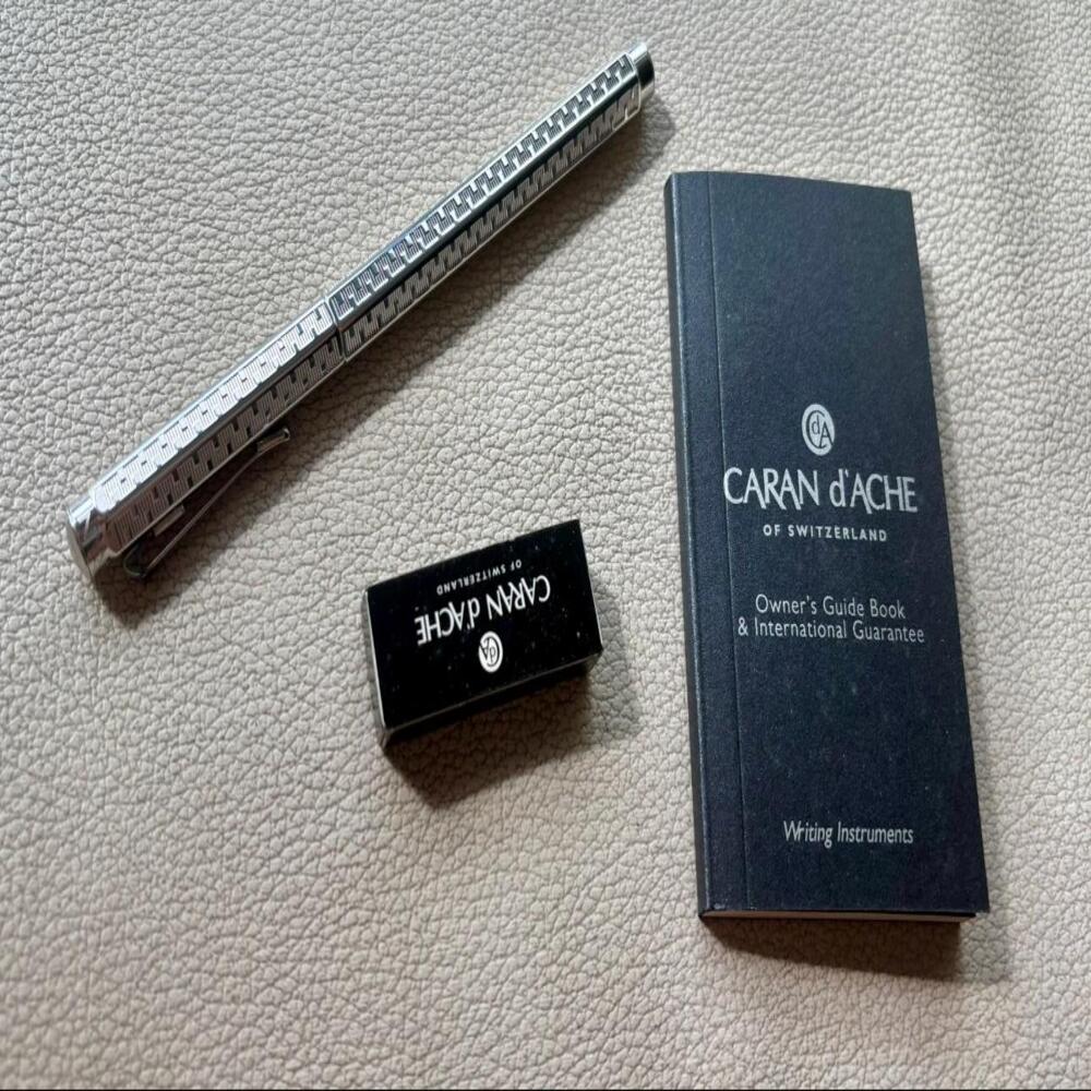 Caran d'Ache Silver Plated Rhodium Coated Ecridor Type 55  Fountain Pen