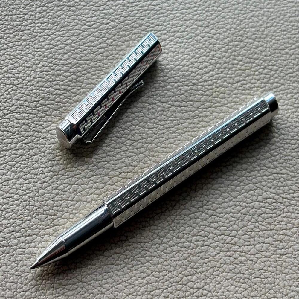 Caran d'Ache Type 55 Silver Plated Rollerball Pen