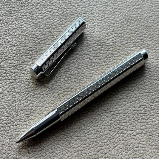 Caran d'Ache Type 55 Silver Plated Rollerball Pen