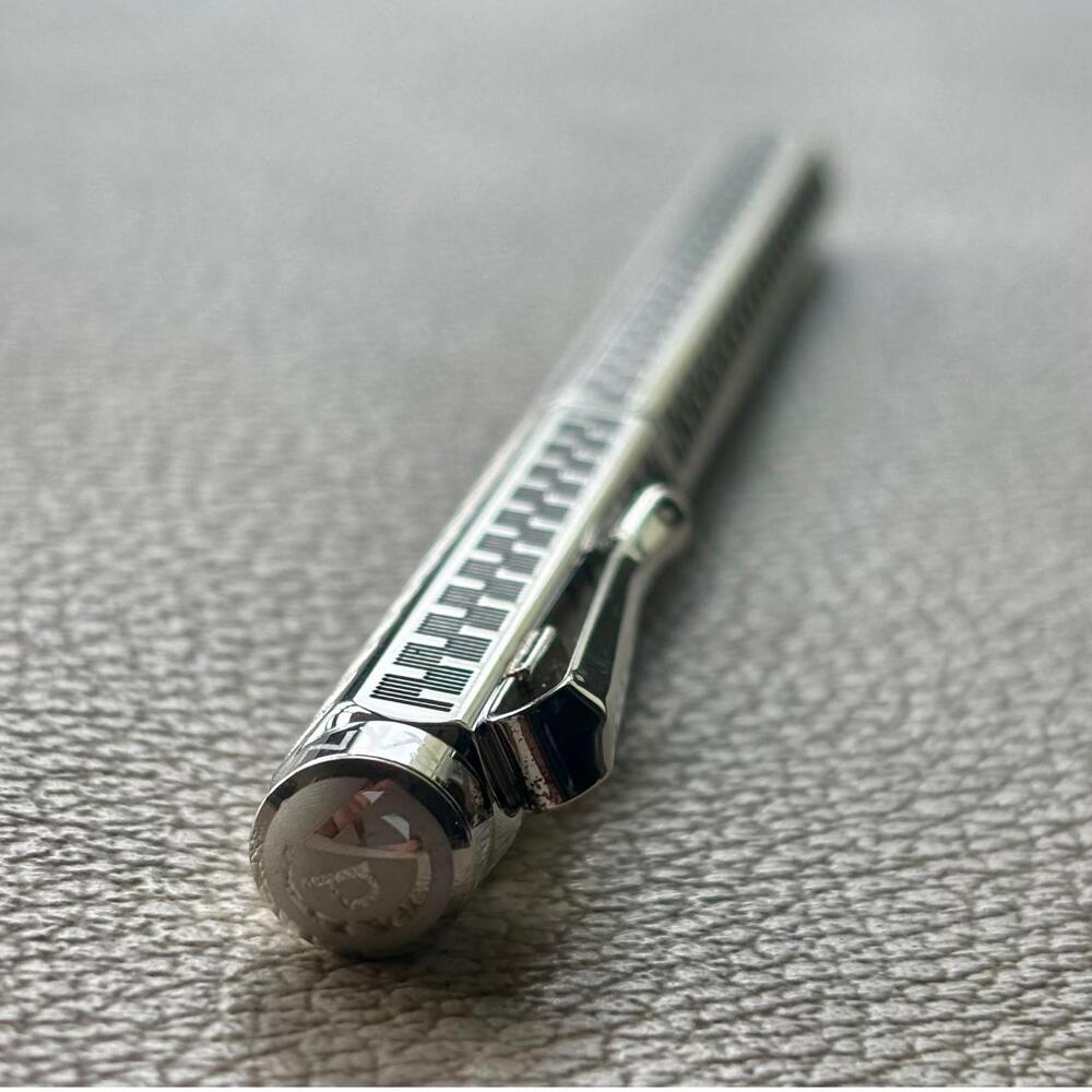 Caran d'Ache Type 55 Silver Plated Rollerball Pen