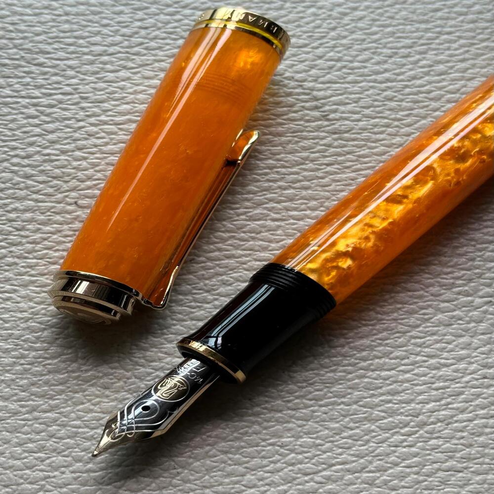 Pelikan M600 Vibrant Orange Fountain Pen Special Edition