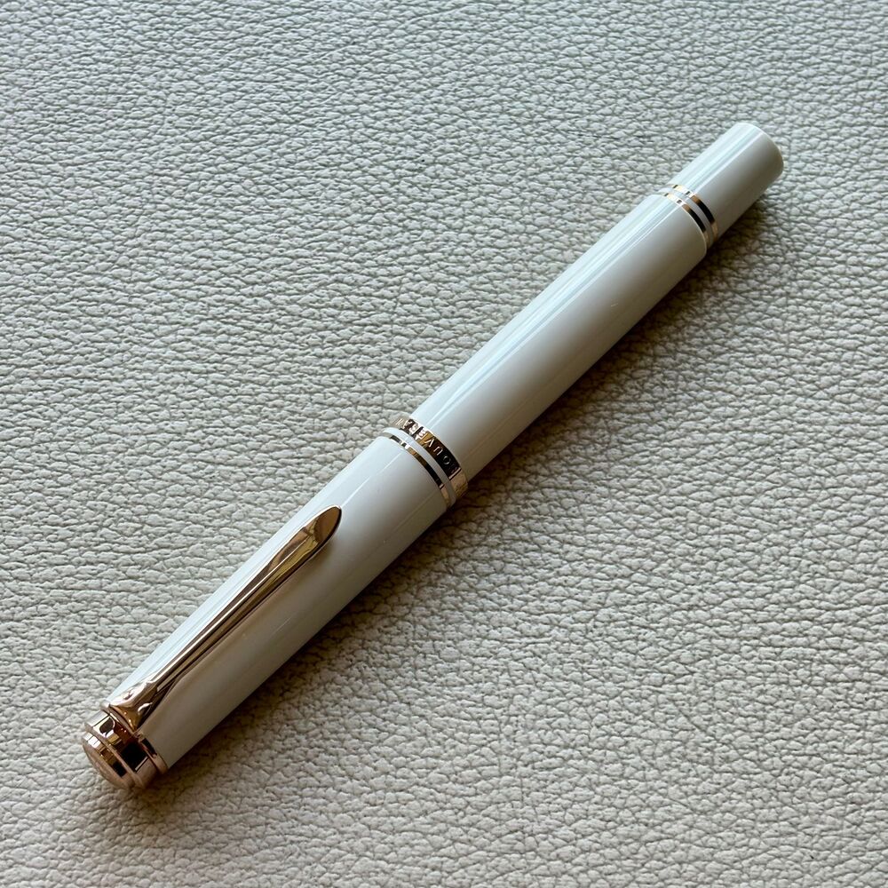 Pelikan M600 White & Rose Gold Fountain Pen Special Edition